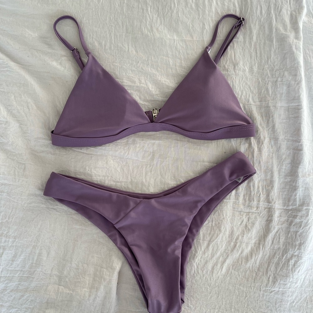 purple shein bikini bottom